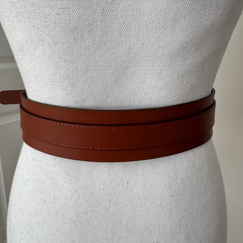 J. Crew Fact - Elegant Waist Brown Leather Belt (xs/s) - Picture 3 of 6